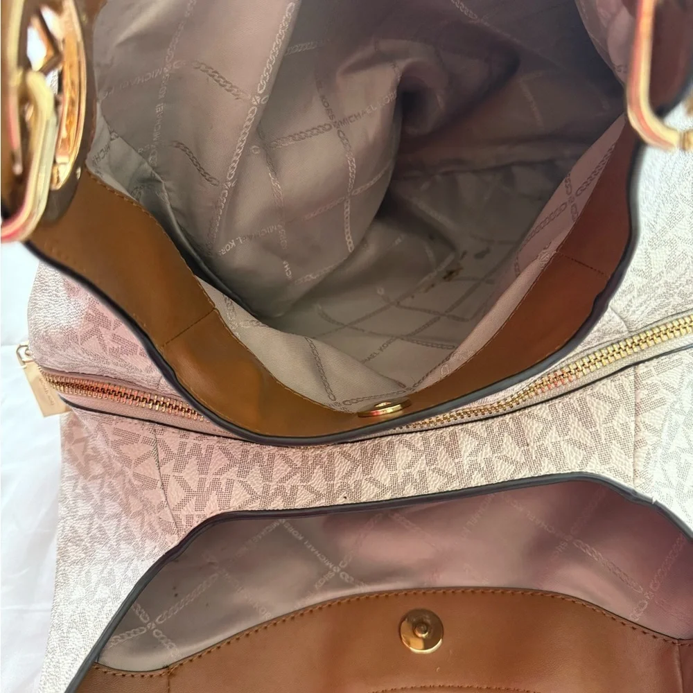 MICHAEL MICHAEL KORS Lillie Large Signature Logo Shoulder Bag